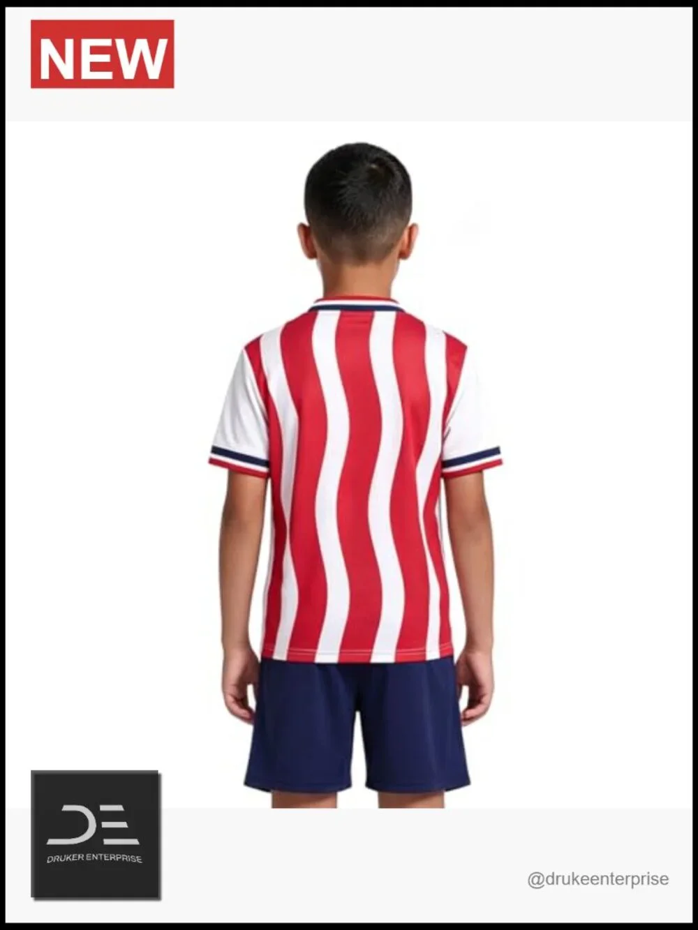 Kids USA Flag Soccer Jersey & Shorts Uniform Set